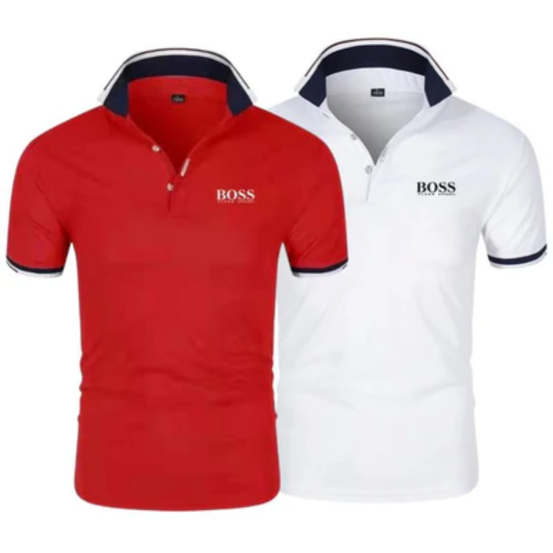 [Buy 1, get 2] 2-pack chef polo shirts